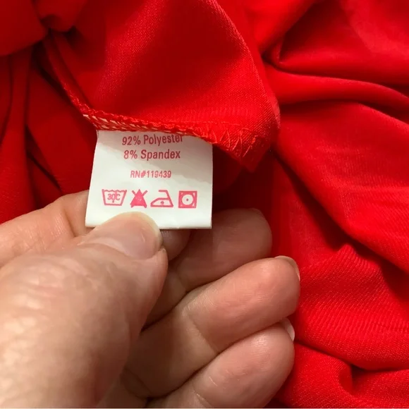 JB by Julie Brown Solid Red Marlina Knit Wrap Dress 
Size Medium 
New With Tags - Picture 16 of 16